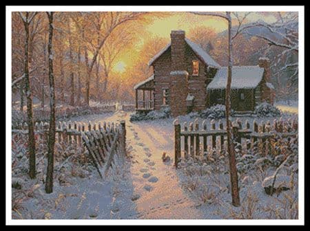 Welcome Winter by Artecy printed cross stitch chart
